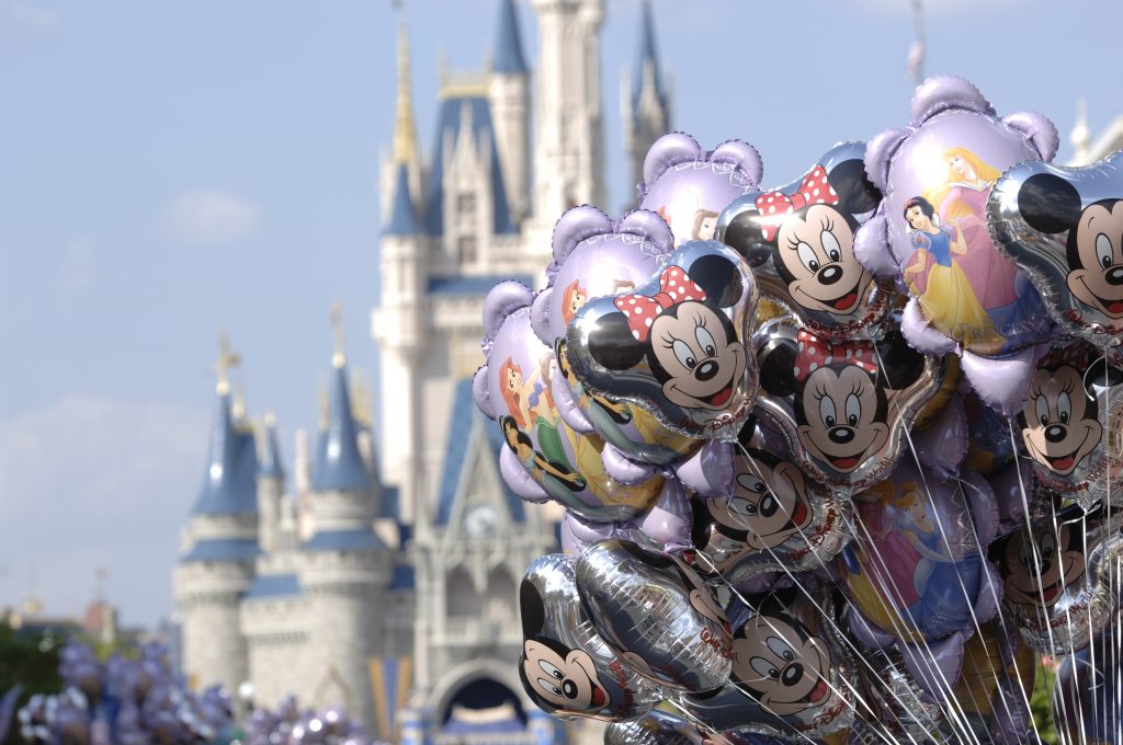Bouquet de ballons et château au Walt Disney World Resort